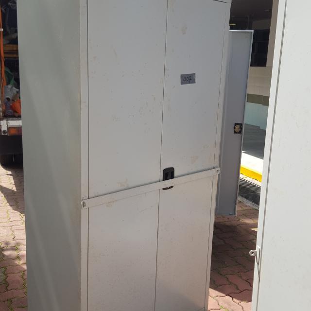 Heavy Duty 2 Doors Metal Cabinet With Cross Bar Lock Only 120