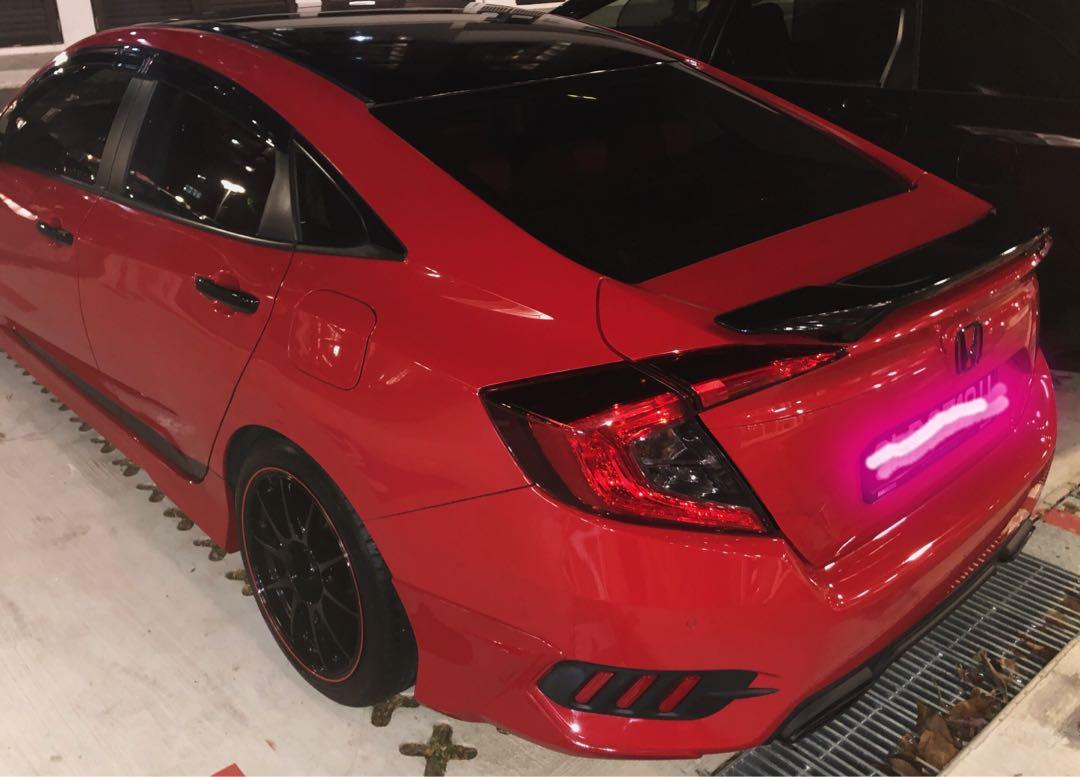 Honda Civic Fc 1 5t Original Modulo Spoiler Car Accessories Accessories On Carousell