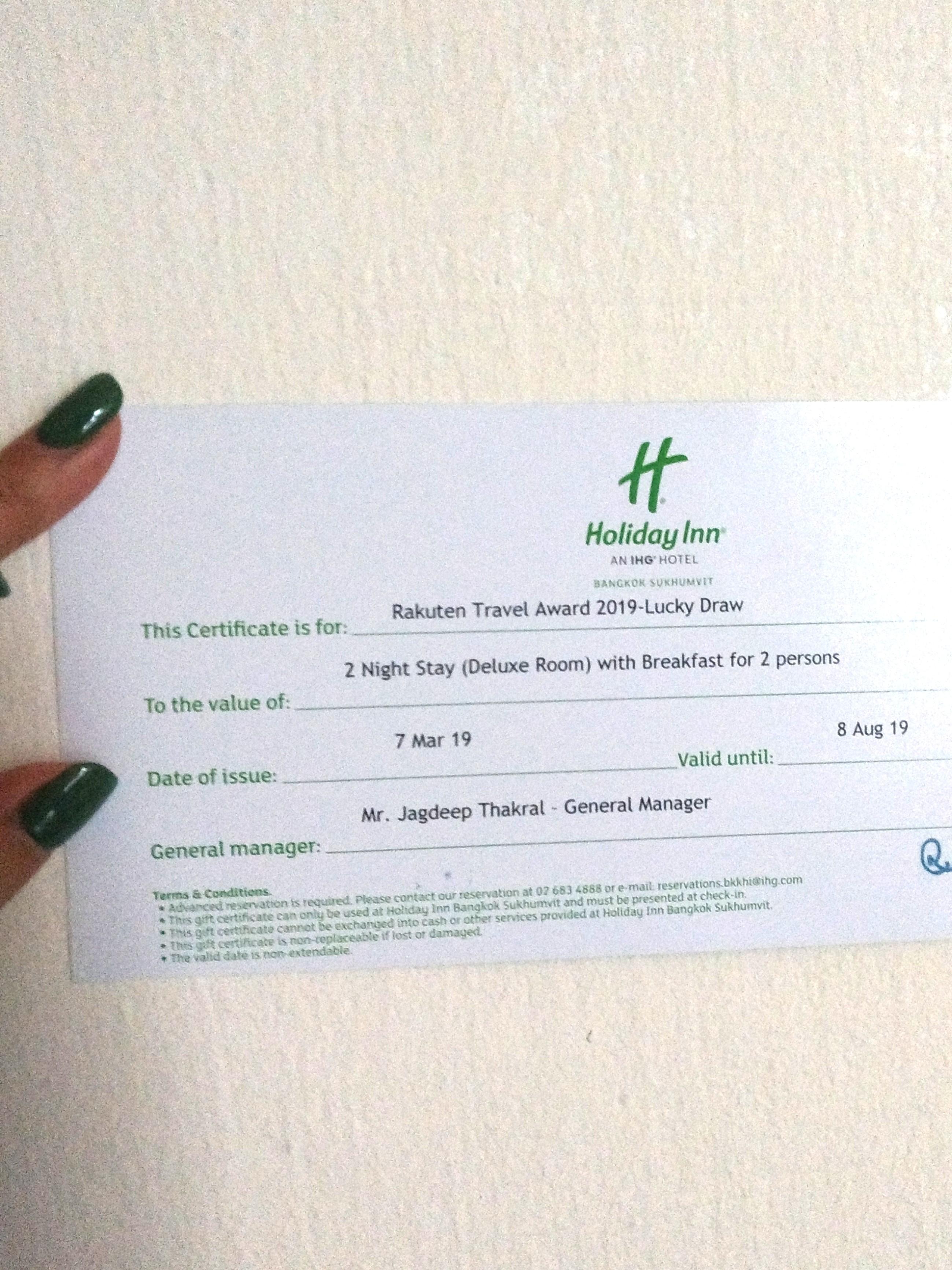 Hotel Voucher 15 Discount Lowest Room Only Price Holiday Inn Bangkok Sukhumvit 2 Nights Stay Deluxe With Breakfast Tickets Vouchers Vouchers On Carousell Hotel Voucher 15 Discount Lowest Room Only Price Holiday Inn Bangkok Sukhumvit 2 Nights Stay Deluxe With Breakfast Tickets Vouchers Vouchers On Carousell