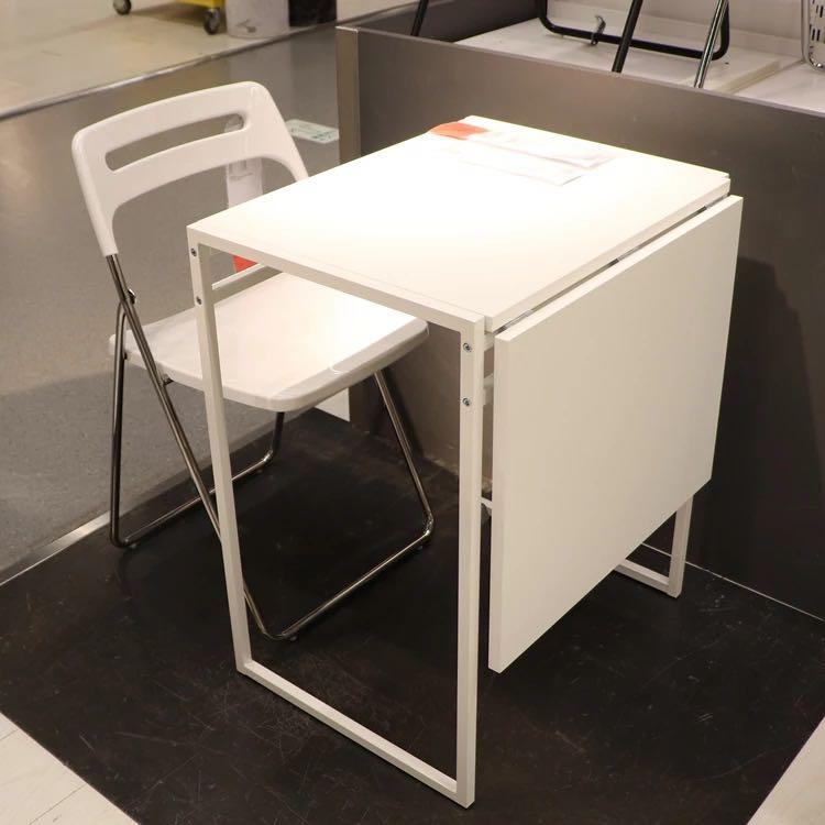 Ikea Foldable Table Desk 99 9 New White Home Furniture