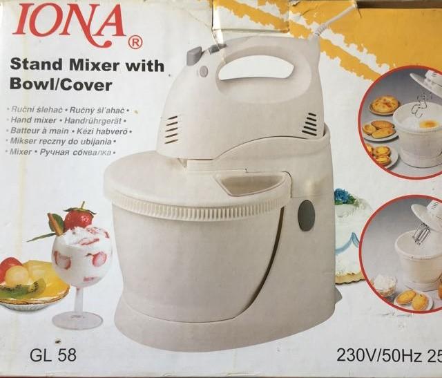 Iona Stand Mixer With Bowl Cover Home Liances Iona Stand Mixer With Bowl Cover Home Liances
