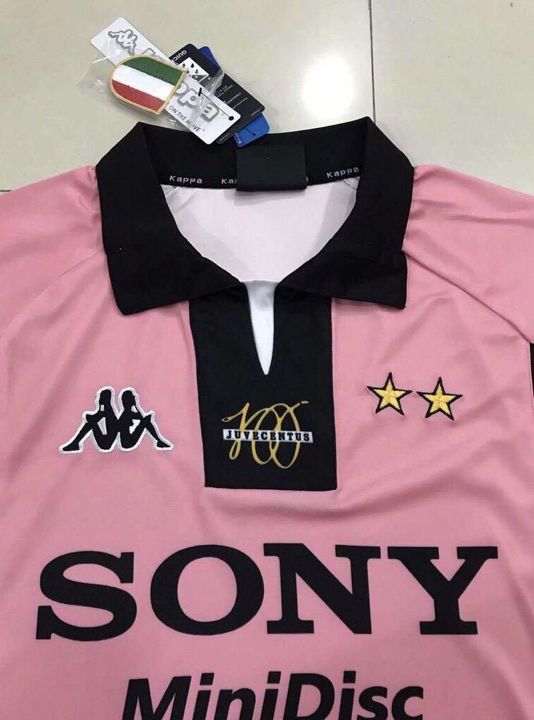 Juventus retro pink jersey best sale