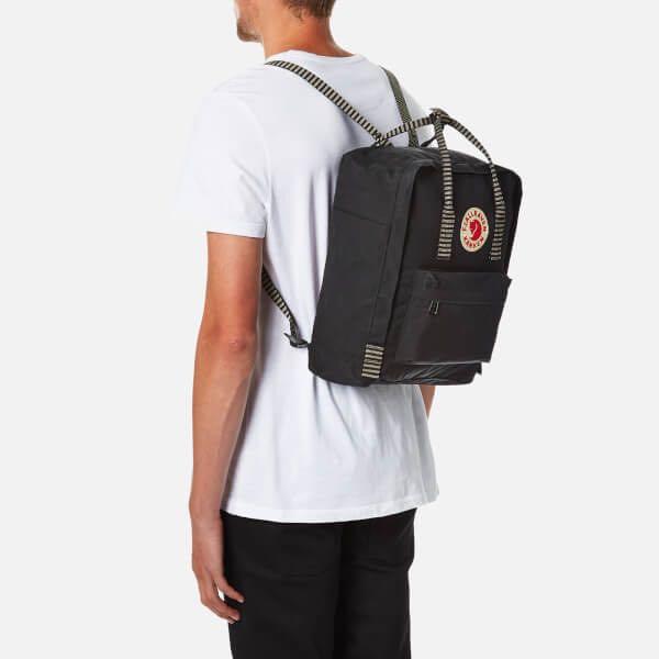 kanken black striped backpack