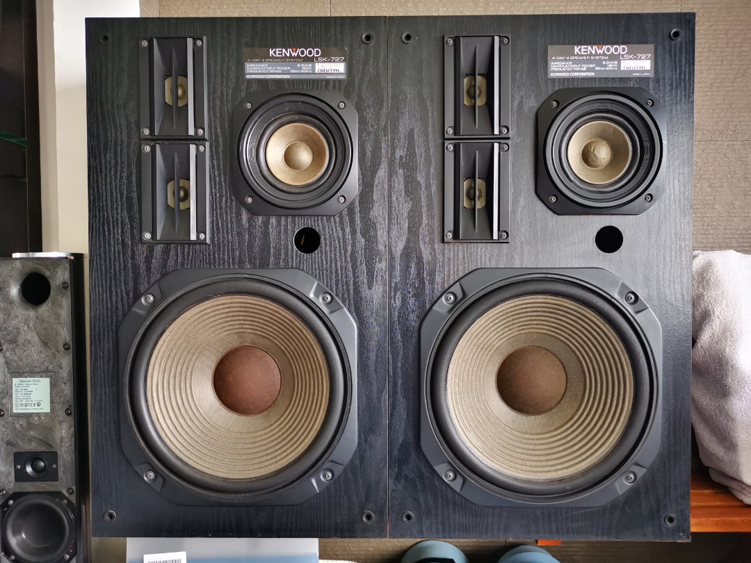 Kenwood 4 Way 4 Speaker System LSK 727 88 Only Audio Other
