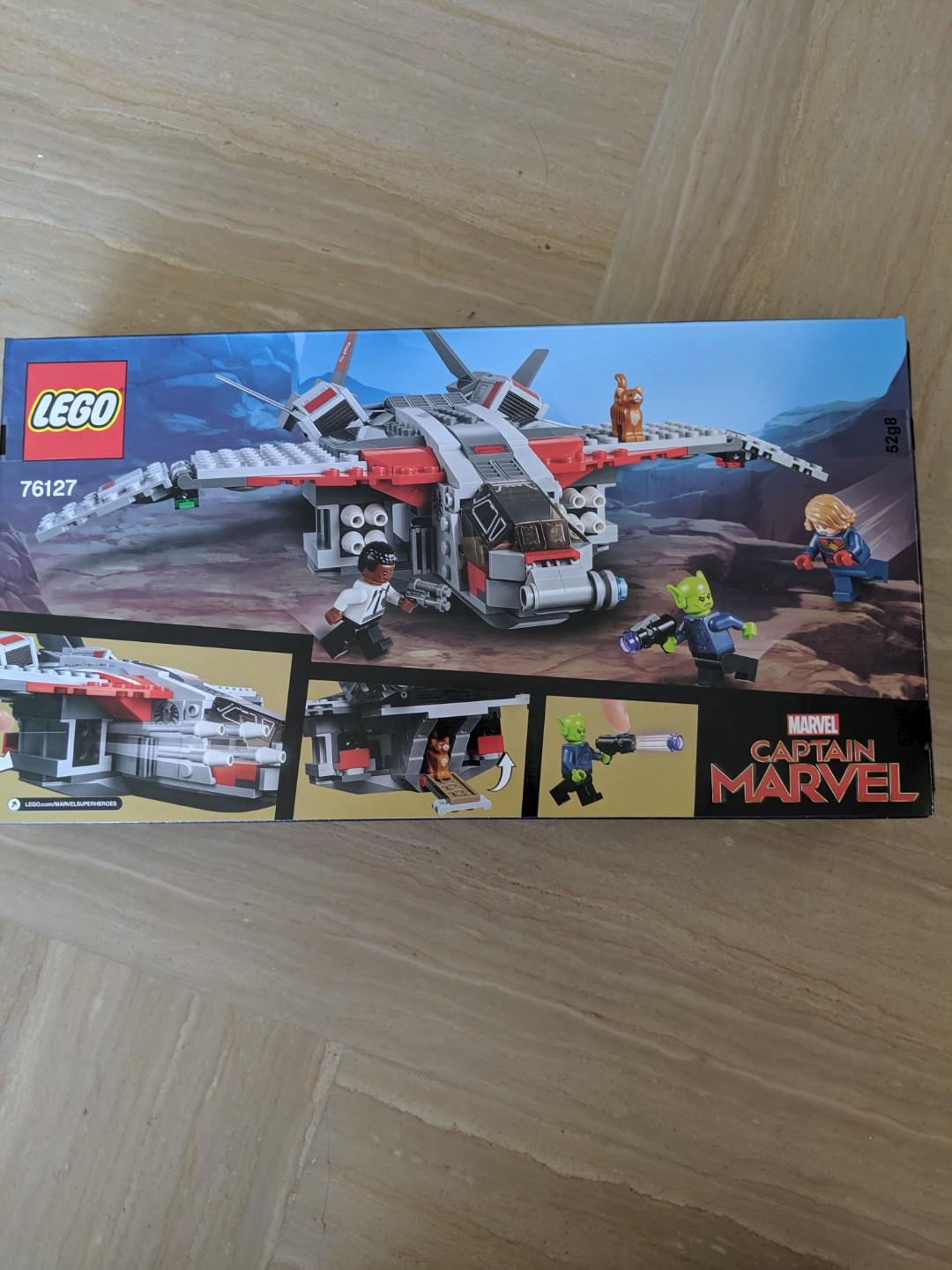 LEGO Captain Marvel Skrull Attack 76127 Hobbies Toys Toys Games on Carousell