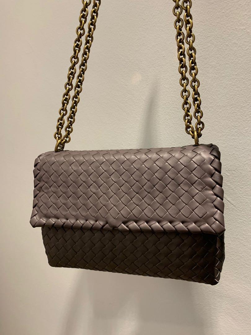Like New Used Only Once Bottega Veneta Olimpia Small Intrecciato