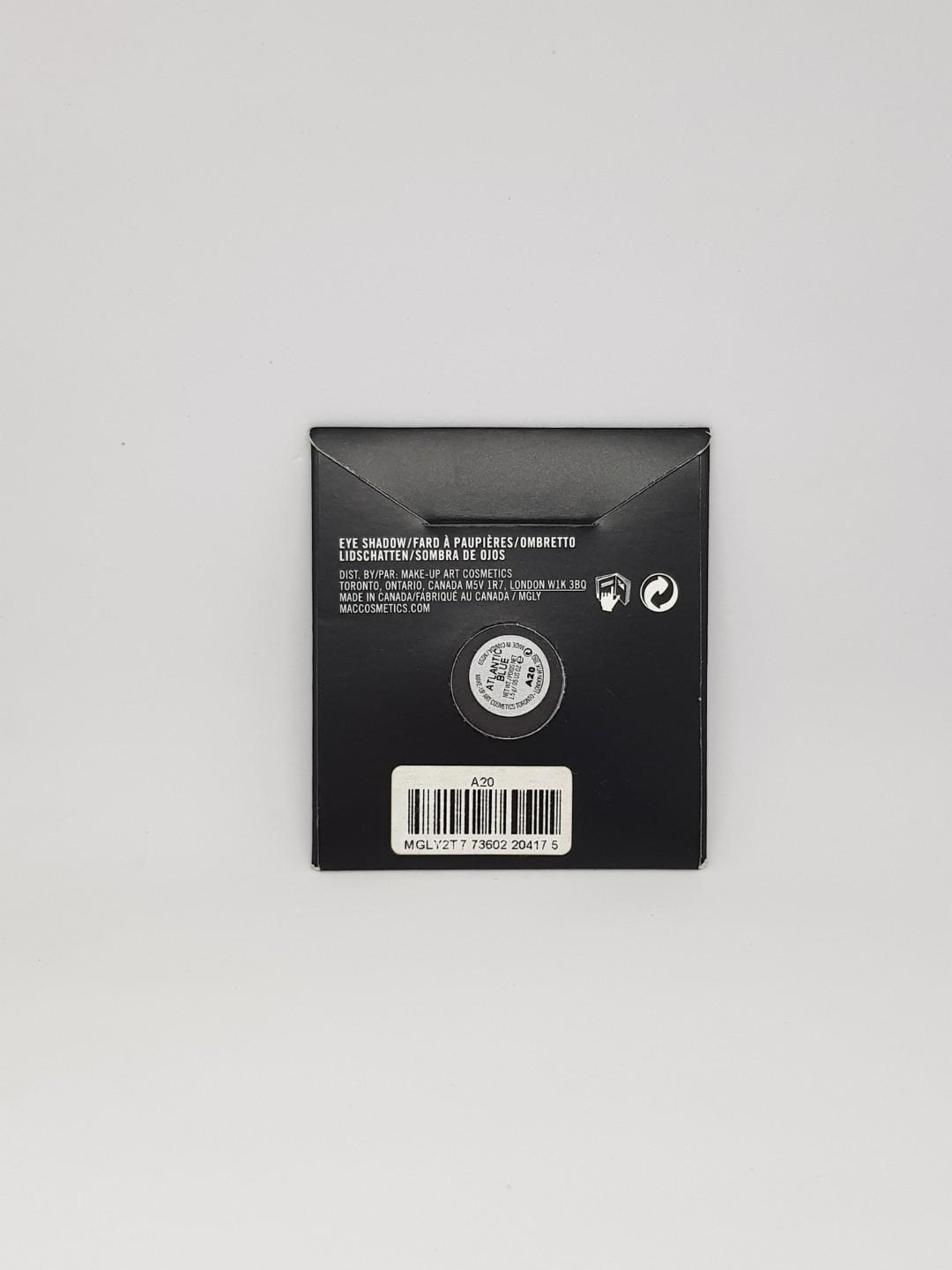 MAC Eyeshadow in Atlantic Blue (Category: Makeup) located in Manila. Submitted by snowflakes.specials (Listing ID 236353057, Image 2). Description: Batch code: A20.