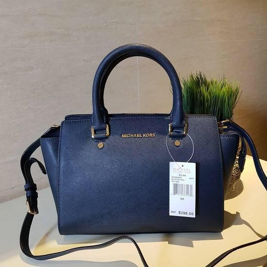 michael kors selma saffiano leather medium satchel