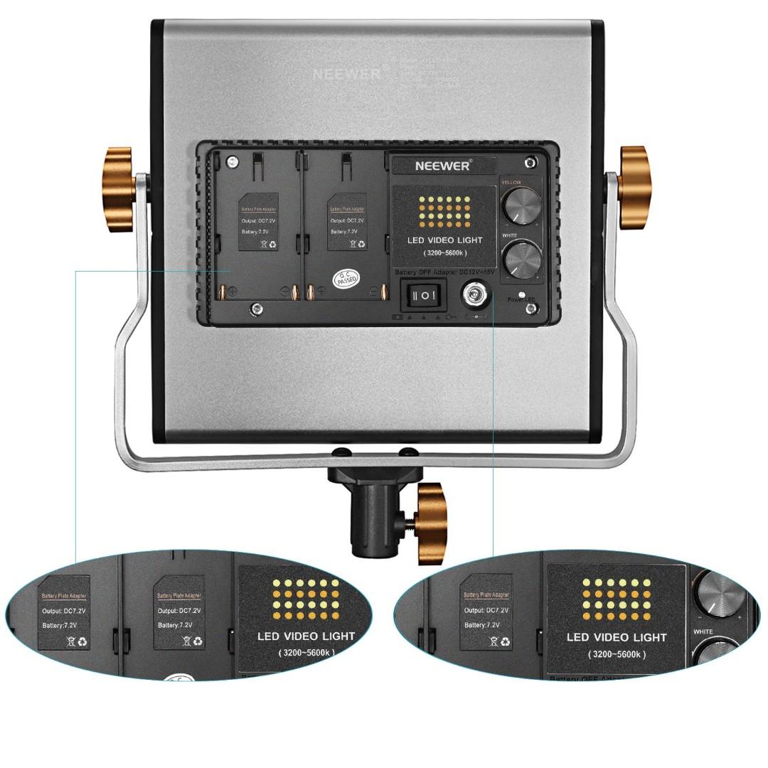Neewer Professional Video LED Light / Dimmable BiColor / 32005600K (Model NL480), Photography