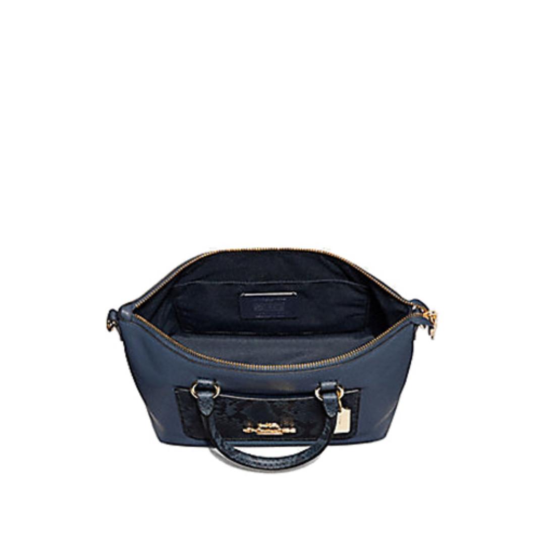 Coach mini emma satchel hotsell denim