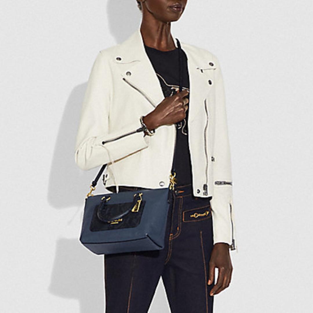 Coach mini emma satchel denim store