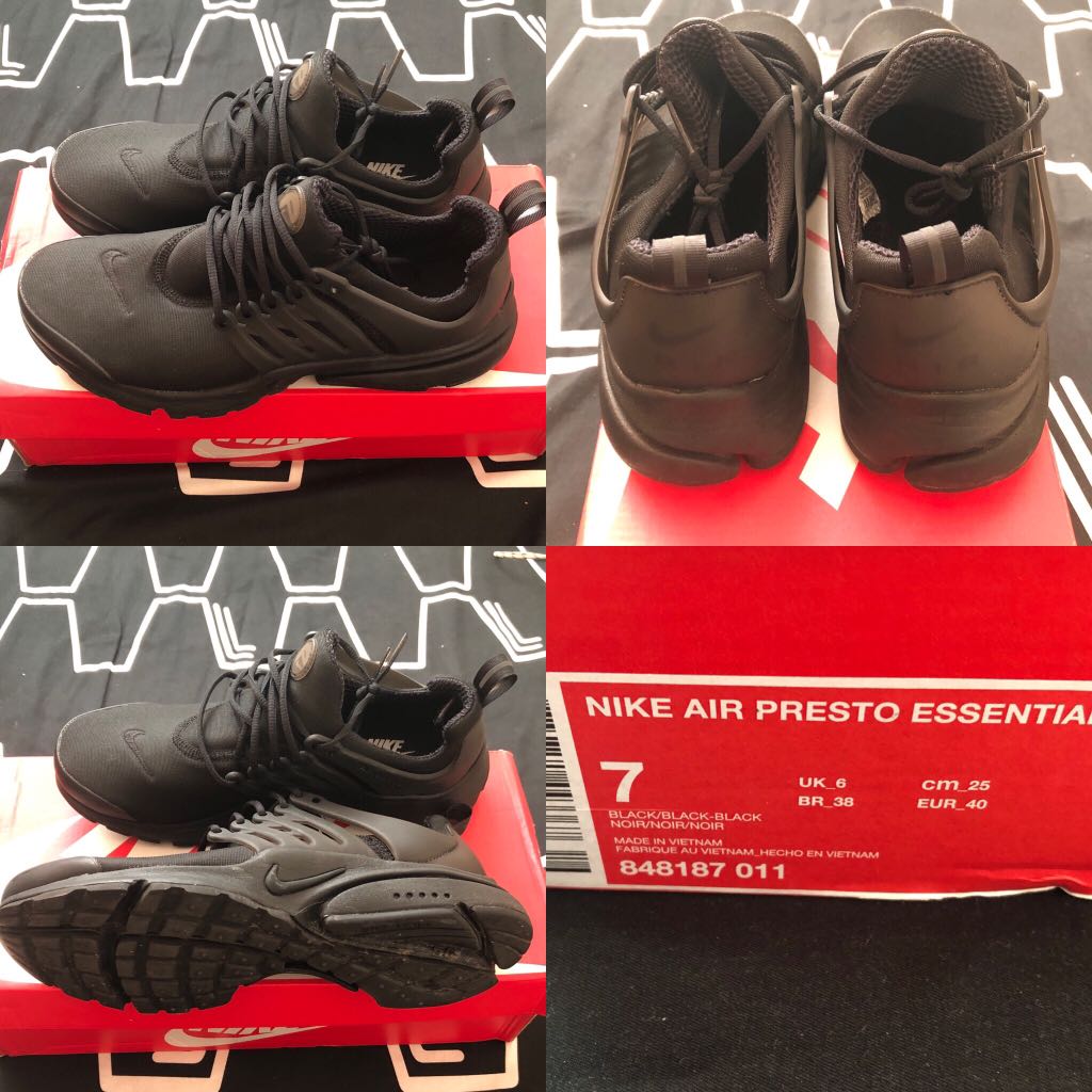 Nike Air Presto Essential Men s Fashion Footwear Sneakers on