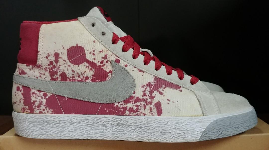 nike sb blazer blood splatter