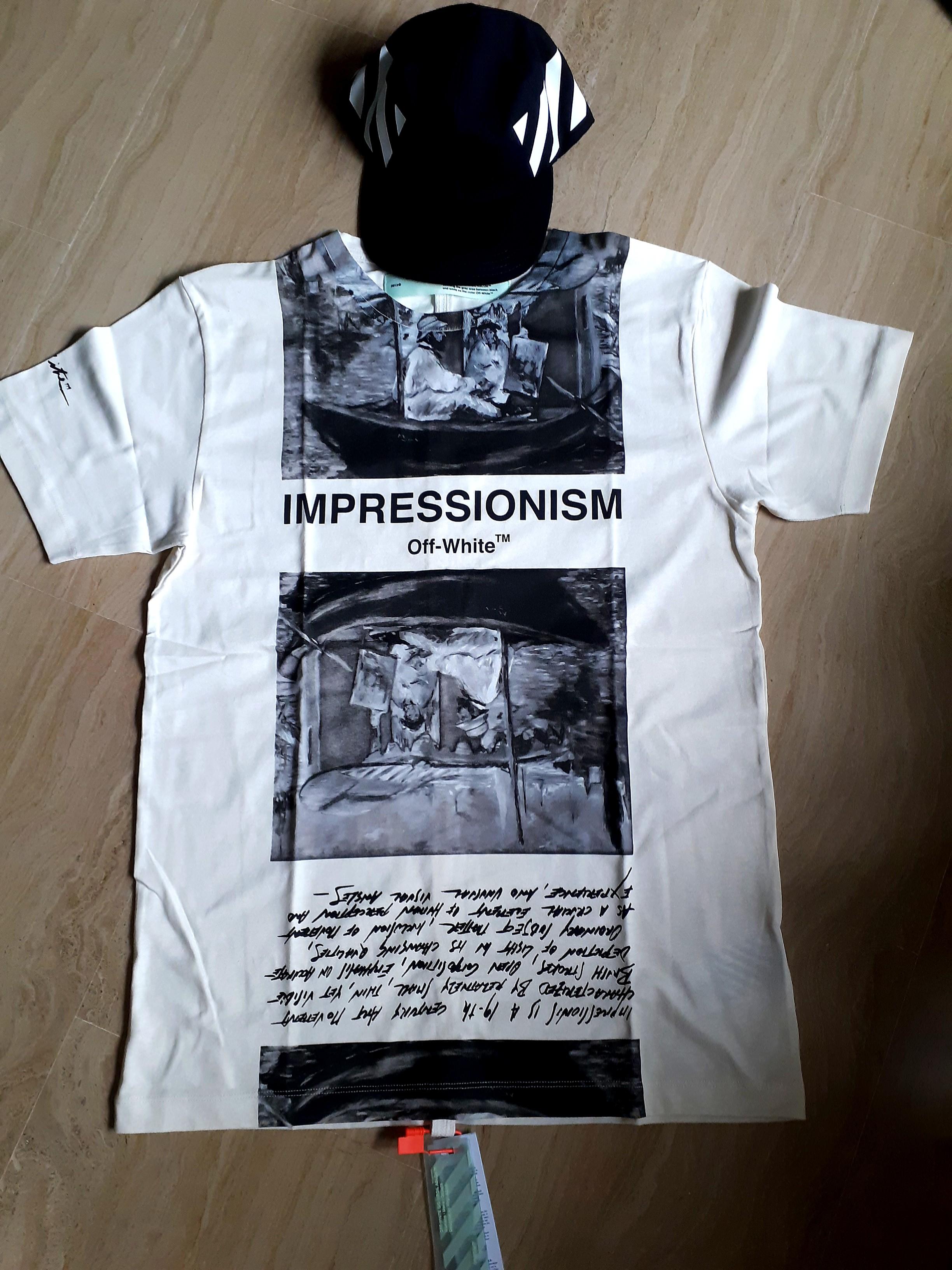 off white newspaper tee