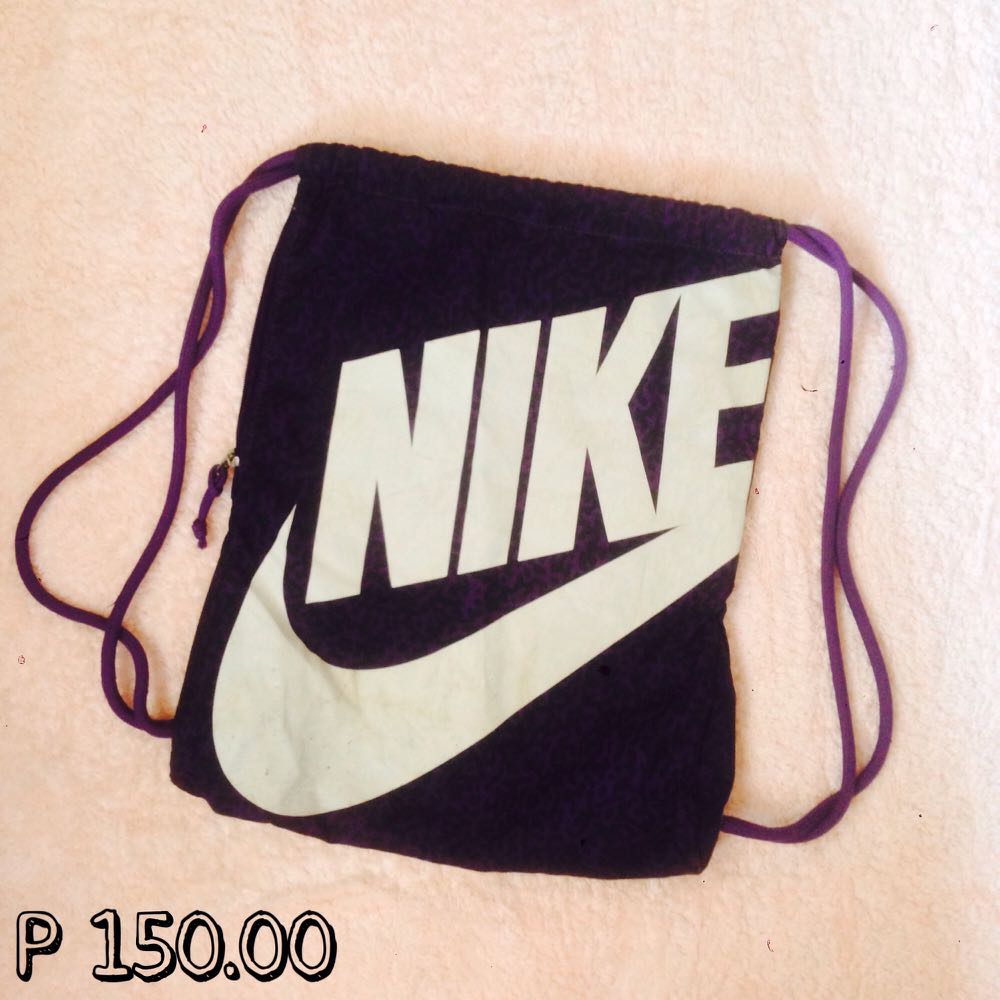 Original Purple Nike Drawstring Bag, Women's Fashion, Bags & Wallets, Crossbody Bags on Carousell