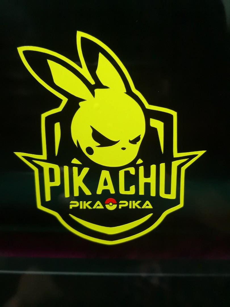 Pikachu Car Vinyl Decal Sticker Car Accessories Accessories On Carousell