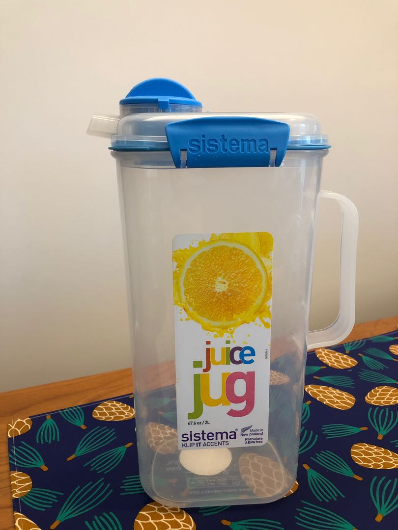 Sistema Klip It Collection Juice Jug, 50 Ounce/ 6.34 Cup