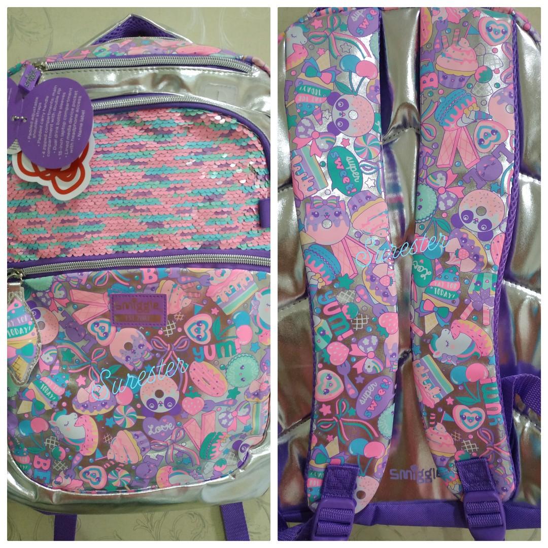 smiggle flashy sequin backpack