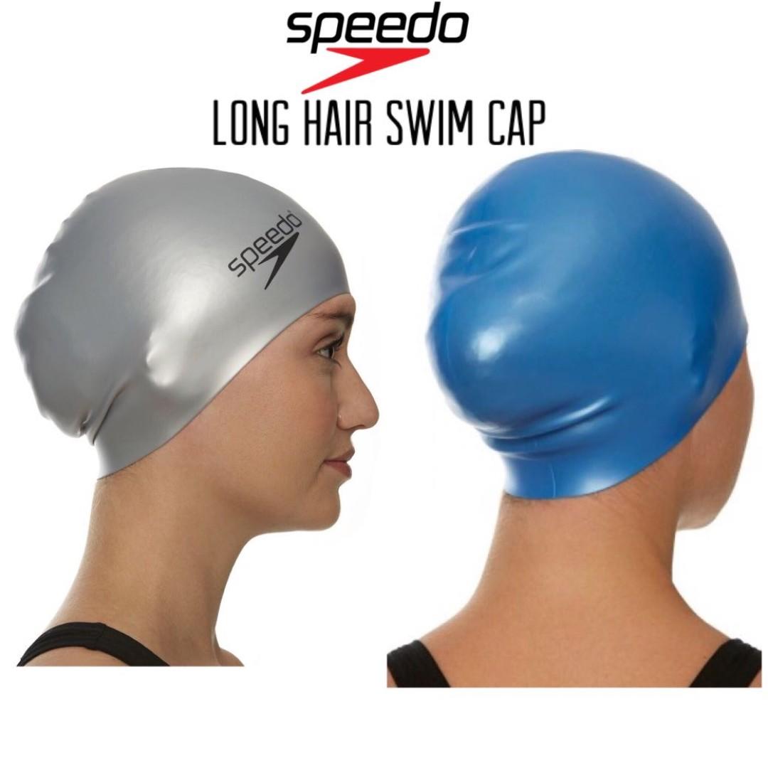 speedo long hair cap