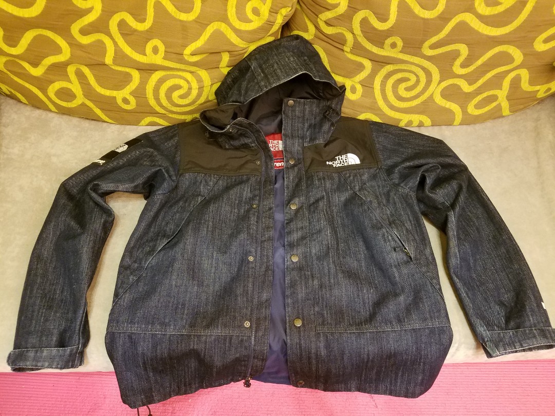 supreme north face denim