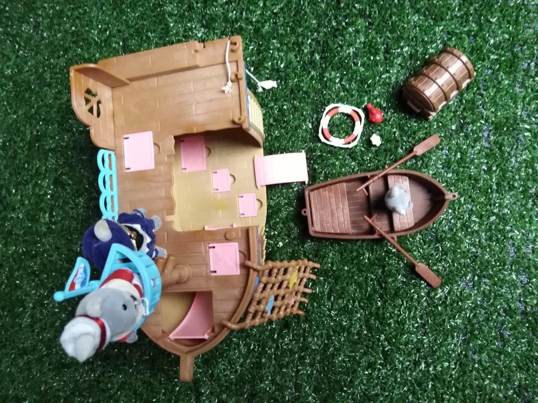 sylvanian families pirate ship