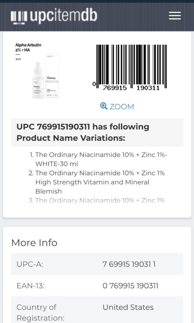 The Ordinary Niacinamide Kesehatan Kecantikan Kulit Sabun Tubuh Di Carousell Ean 8809416470030 is associated with product cosrx aha/bha clarifying treatment toner. carousell
