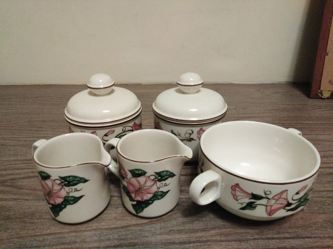 Villeroy Boch Palermo Sugar Bowls Mug Milk Creamer Jugs Set