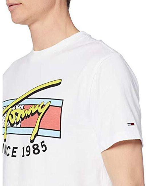 tommy jeans neon script