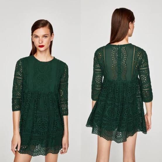 zara emerald dress