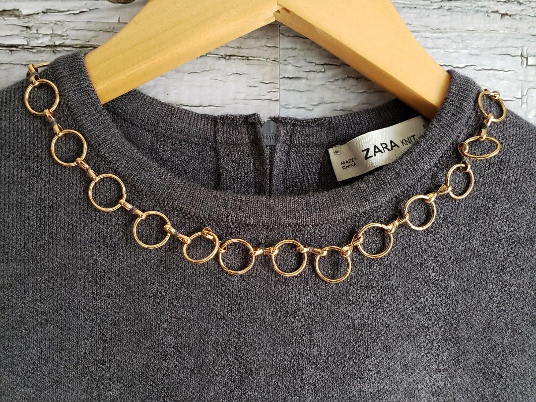 Zara gold chain belt hotsell
