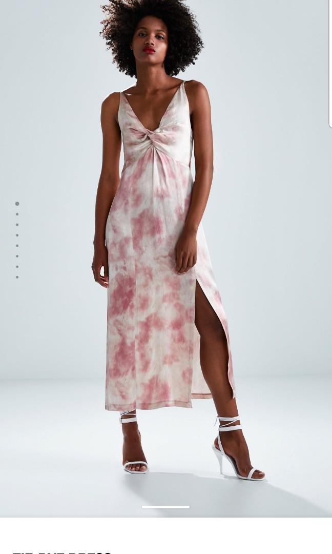 zara tie dye maxi dress