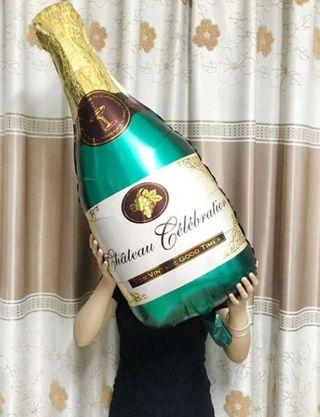 Champagne Bottle Mylar Balloon (3ft)