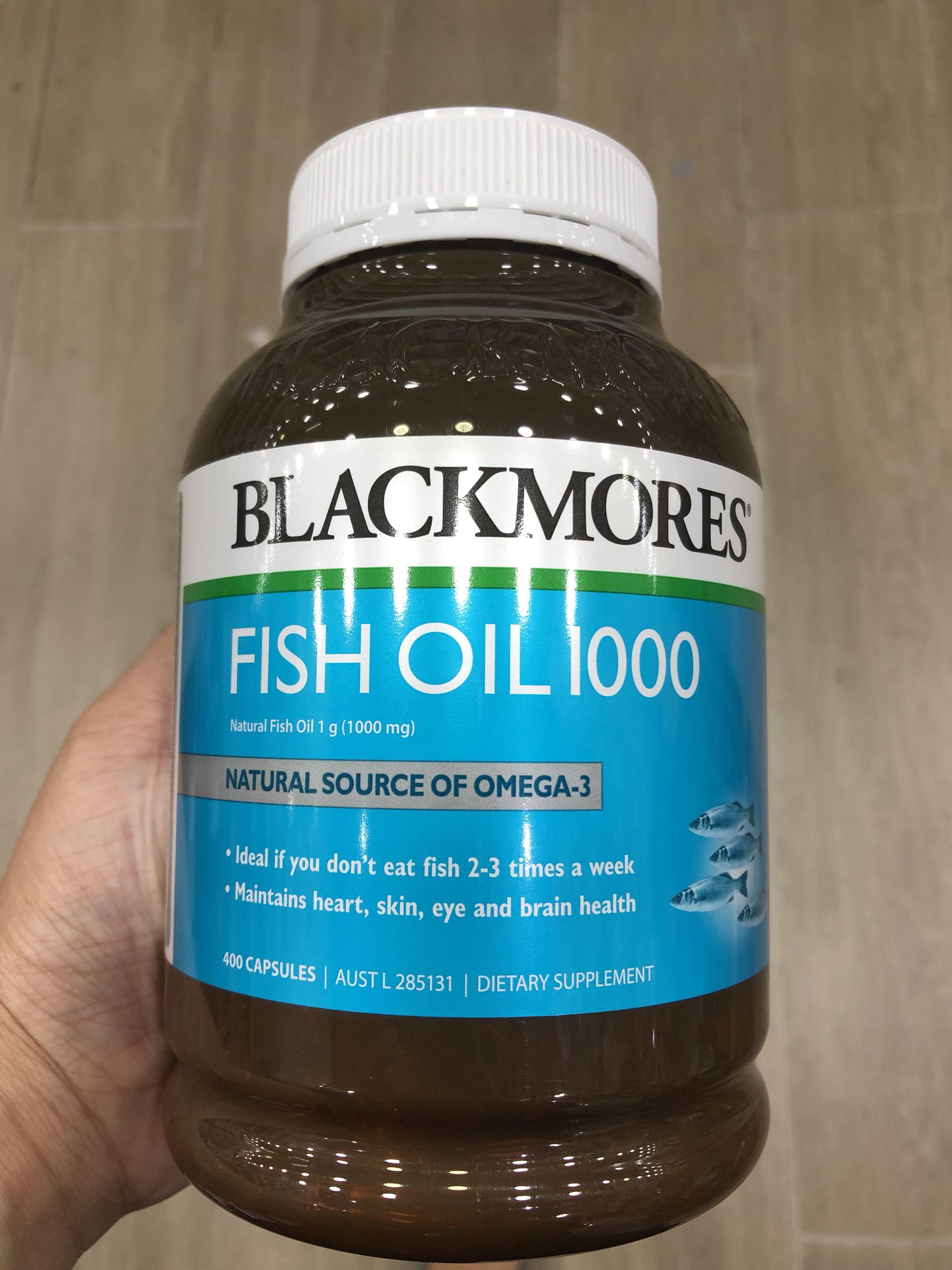 優惠裝400粒 Blackmores 魚油丸1000 Blackmores Fish Oil 到期日 2021年10月 美容 化妝品 頭髮護理 沐浴 身體護理 Carousell