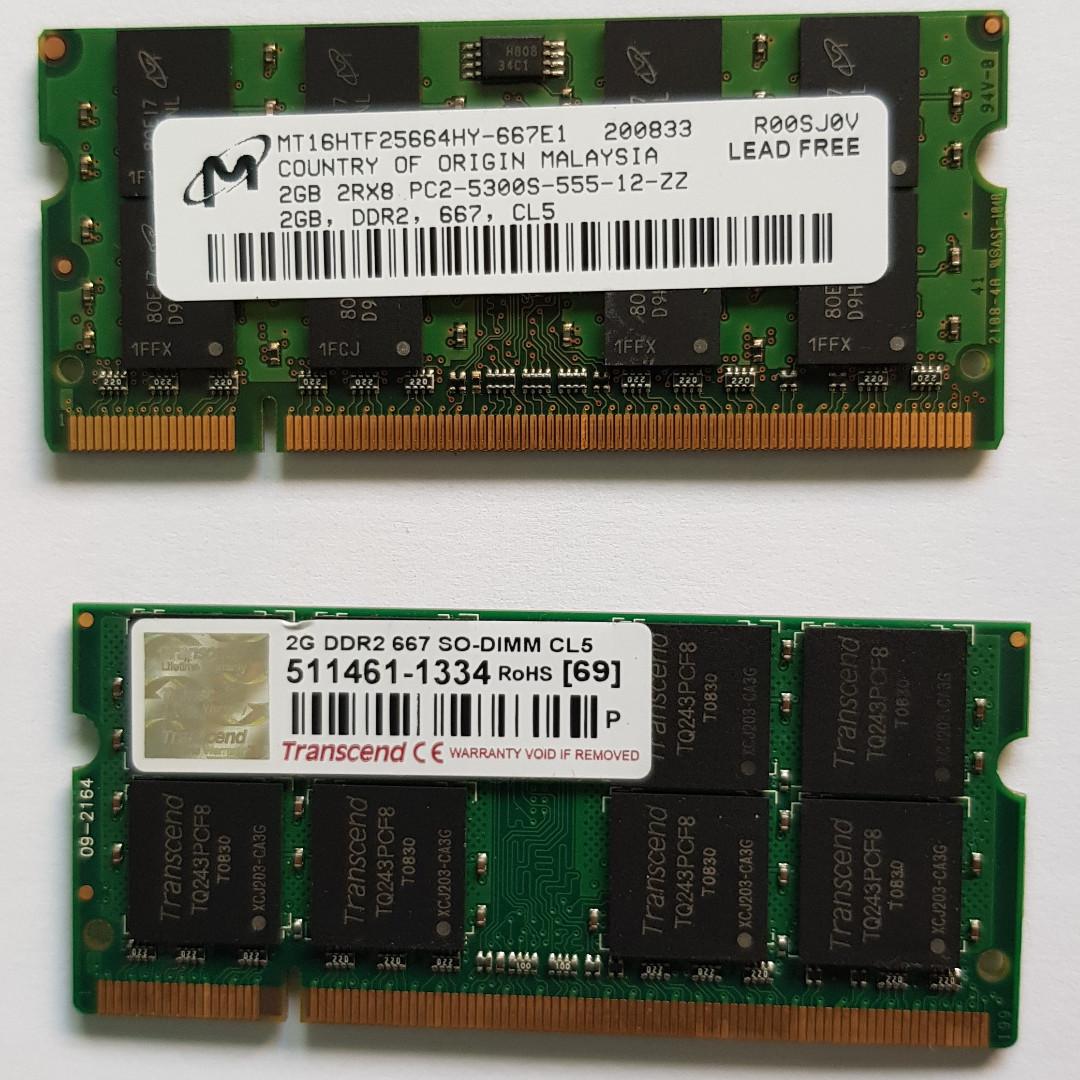 4 Gb Ddr2 Laptop Ram Electronics Computer Parts Accessories On Carousell