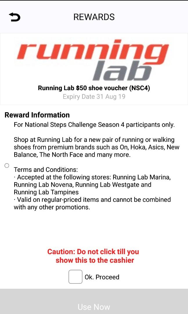 running lab $50 voucher