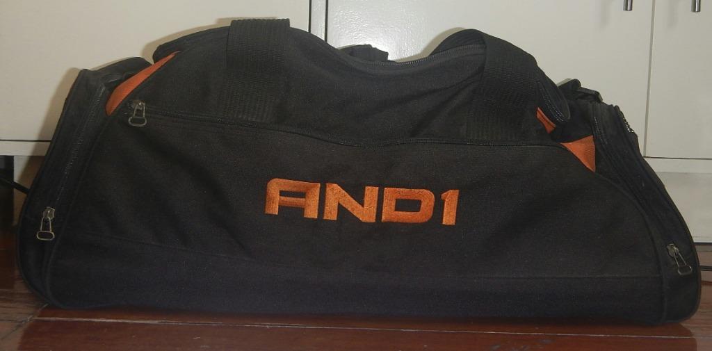 AND1 travel bag (Category: Backpacks) located in Makati City. Submitted by aip12 (Listing ID 236528127, Image 1). Description: KINDLY NOTE THAT THERE ARE MINOR DAMAGES ON ONE SIDE (swipe to the left to see pictures of the damage) Please notify one day before the meet-up day. MEET UP AREAS: Glorietta/Greenbelt/Landmark/SM Makati/MRT Ayala station/The Circuit/SM Mall of Asia .