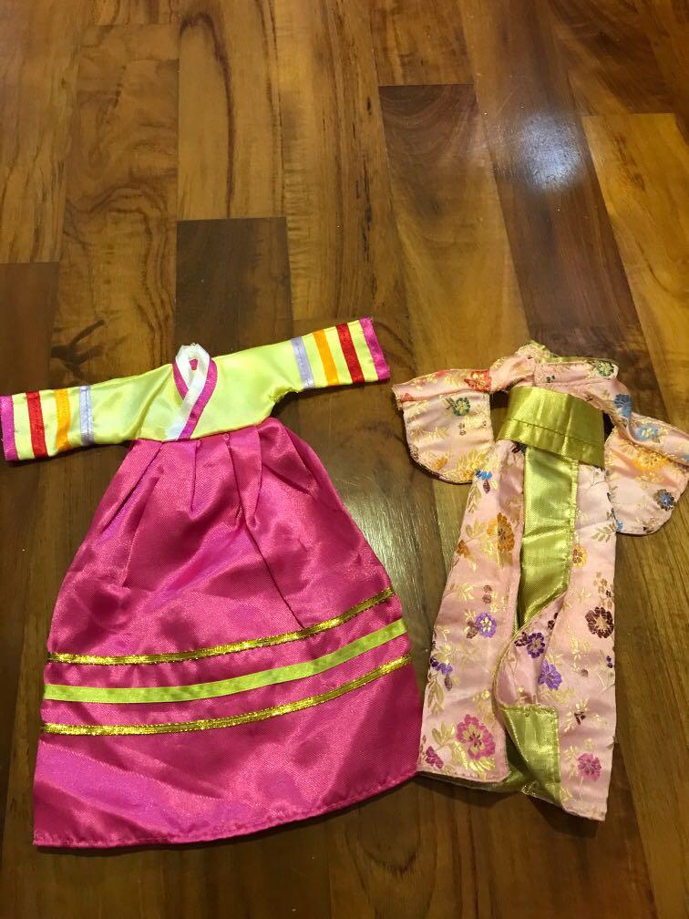 Barbie Clothes Traditional Korean Japanese Clothes Toys