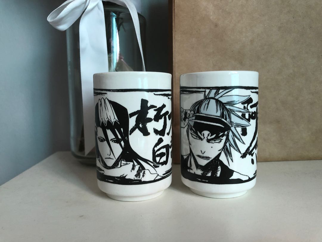 Bleach Byakuya & Renji Tea Cup set, Hobbies & Toys, Memorabilia