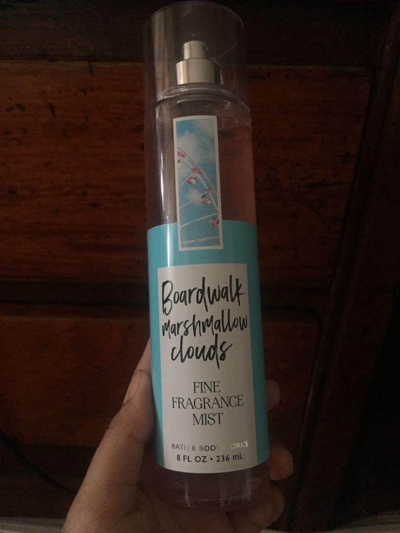 Bath and body works boardwalk on sale marshmallow clouds fine fragrance mist 8