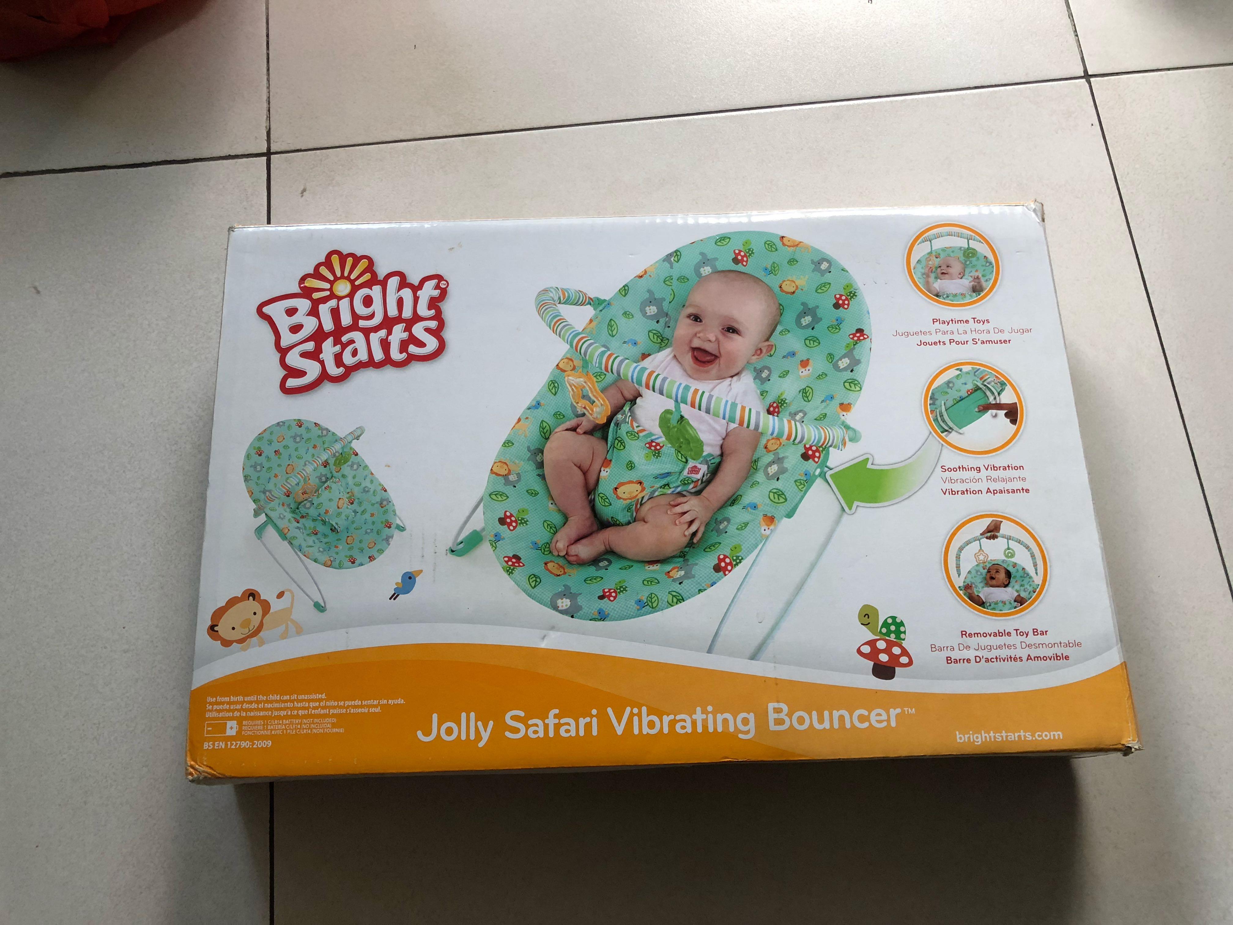 bright starts safari vibrating bouncer