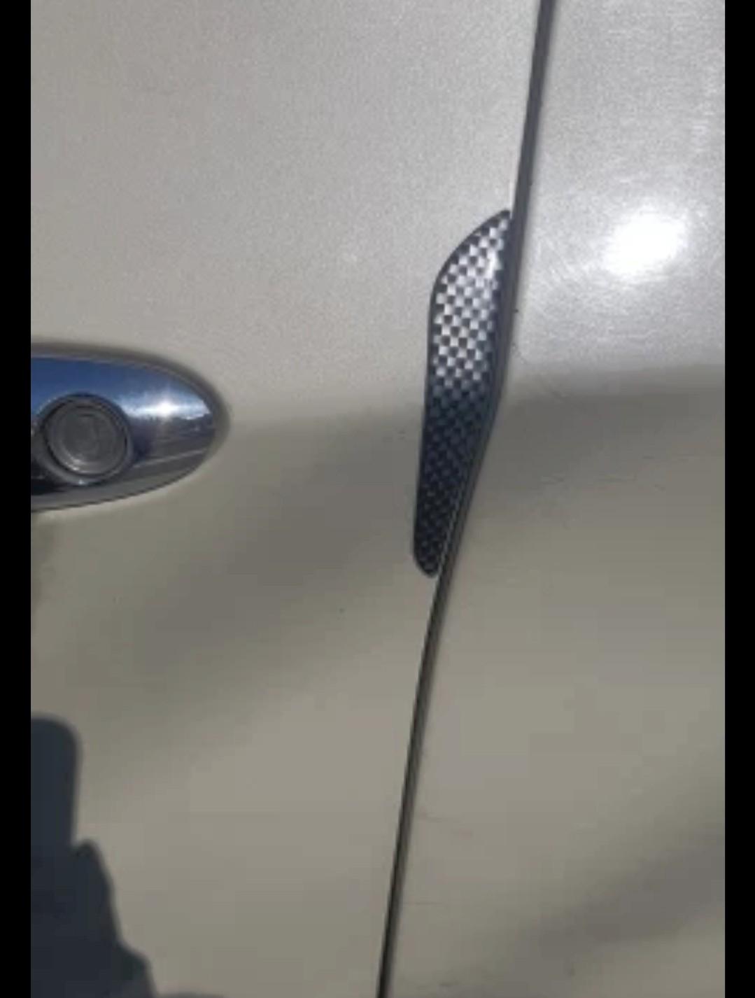 Carbon Fiber Car Door Edge Guard Strip Scratch Protector Anti-collision Trim