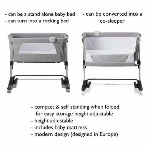 adjustable height co sleeper