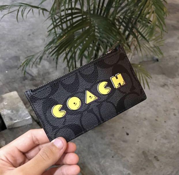 Coach pac man card holder online