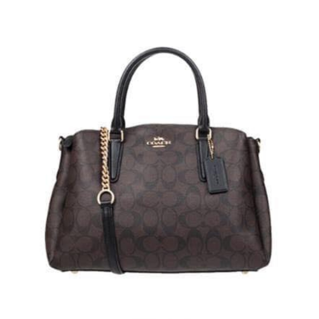 coach gold chain bag