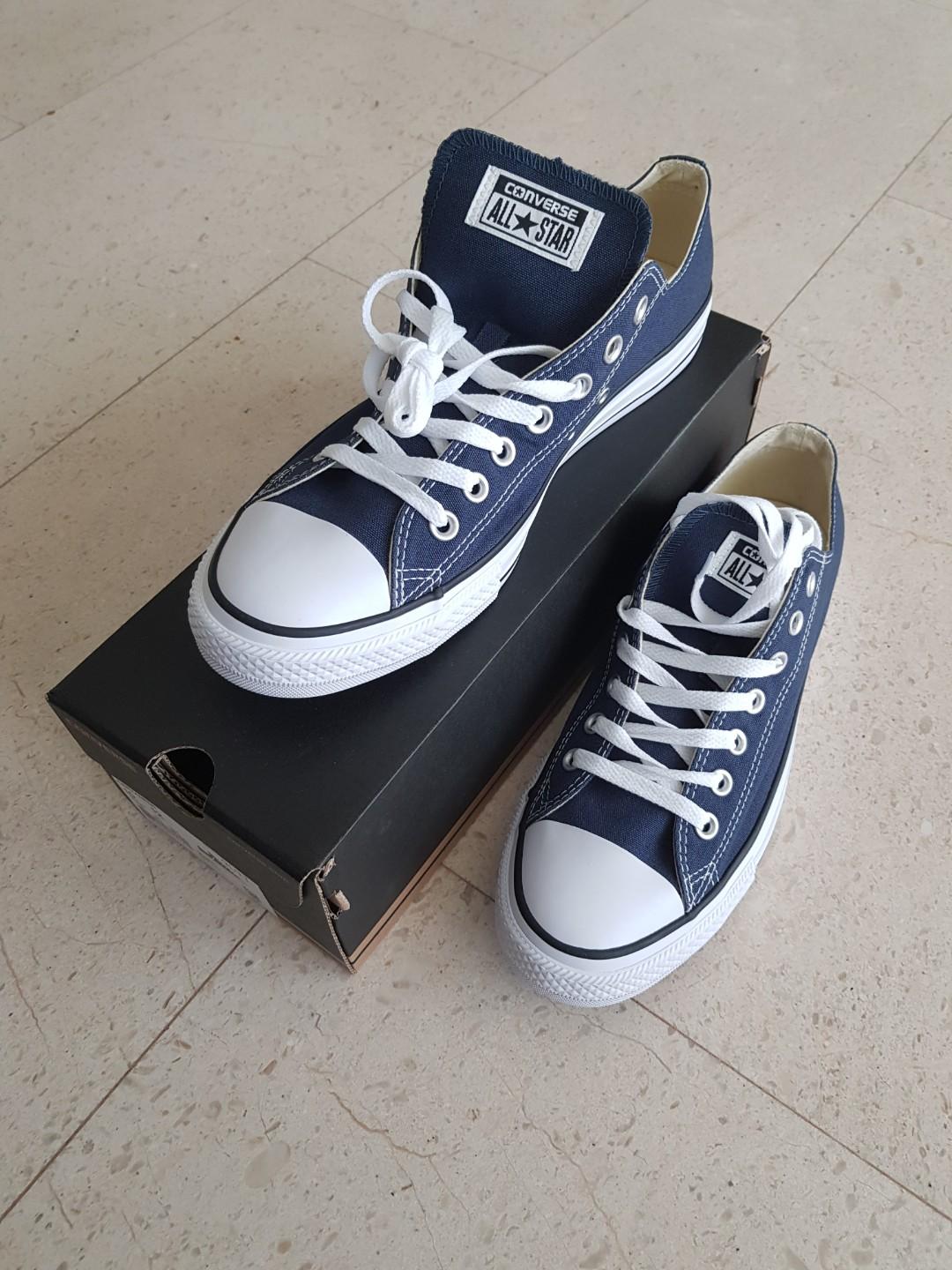 converse all star low blue