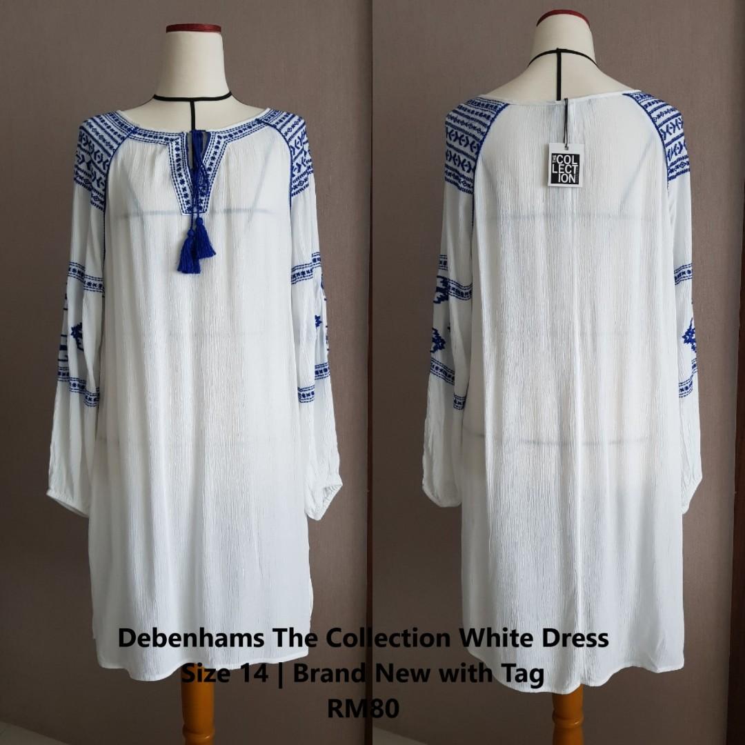 White dress shop debenhams