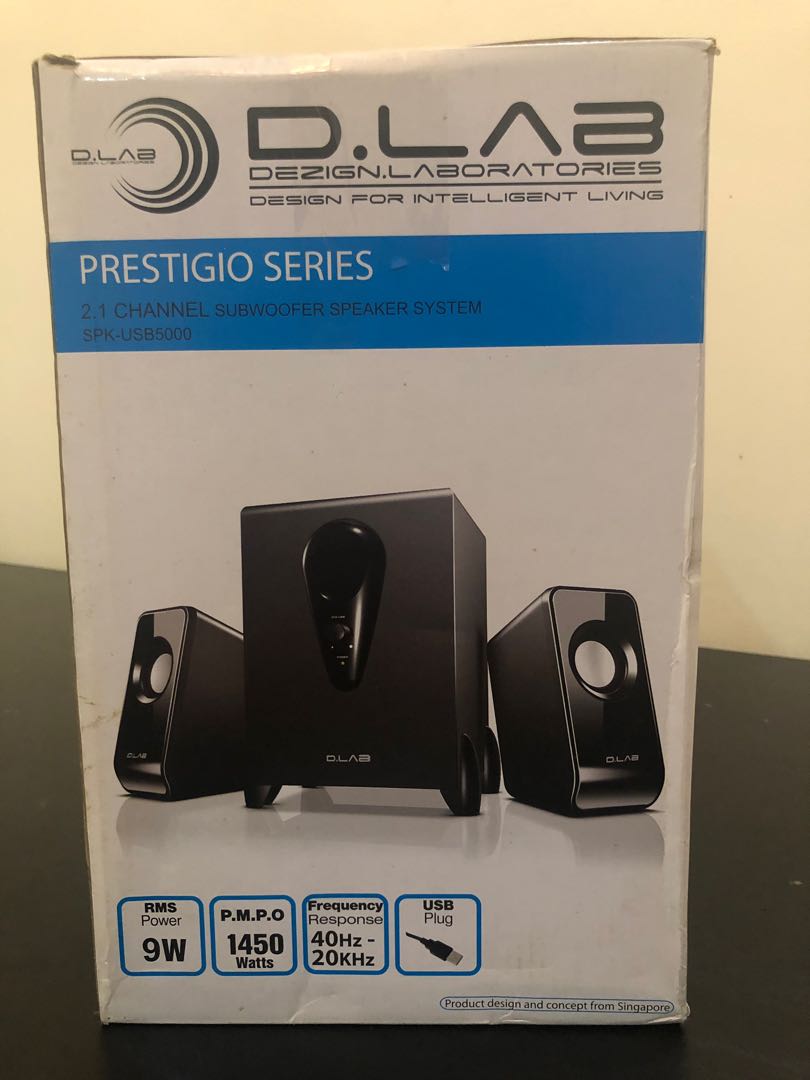 D.Lab Subwoofer speaker system, Audio, Soundbars, Speakers & Amplifiers