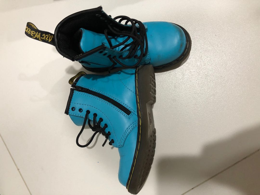 baby blue doc martens