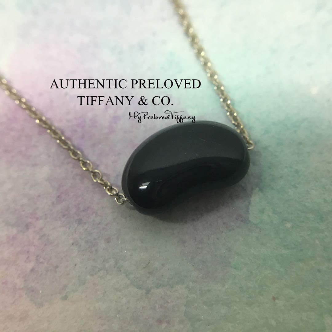 Tiffany black discount bean necklace