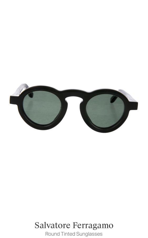 Original Ferragamo round sunglasses Women s Fashion Watches